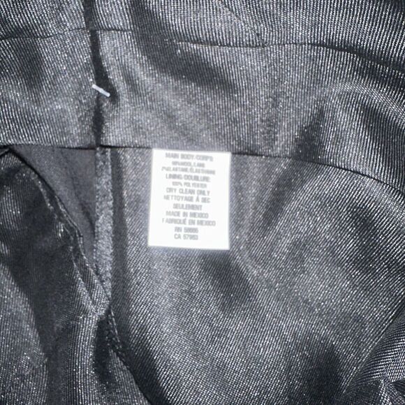 Nordstrom Tech Smart Trim Fit Dress Pants. Size 42x37. Raw Hem Black. NWT. P - Picture 5 of 11